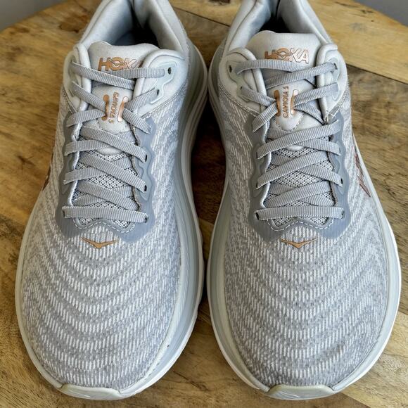 Hoka Gaviota 5 Running Shoes Women's Size 9.5 D Wide Harbor Mist Gray Stability - Picture 8 of 12